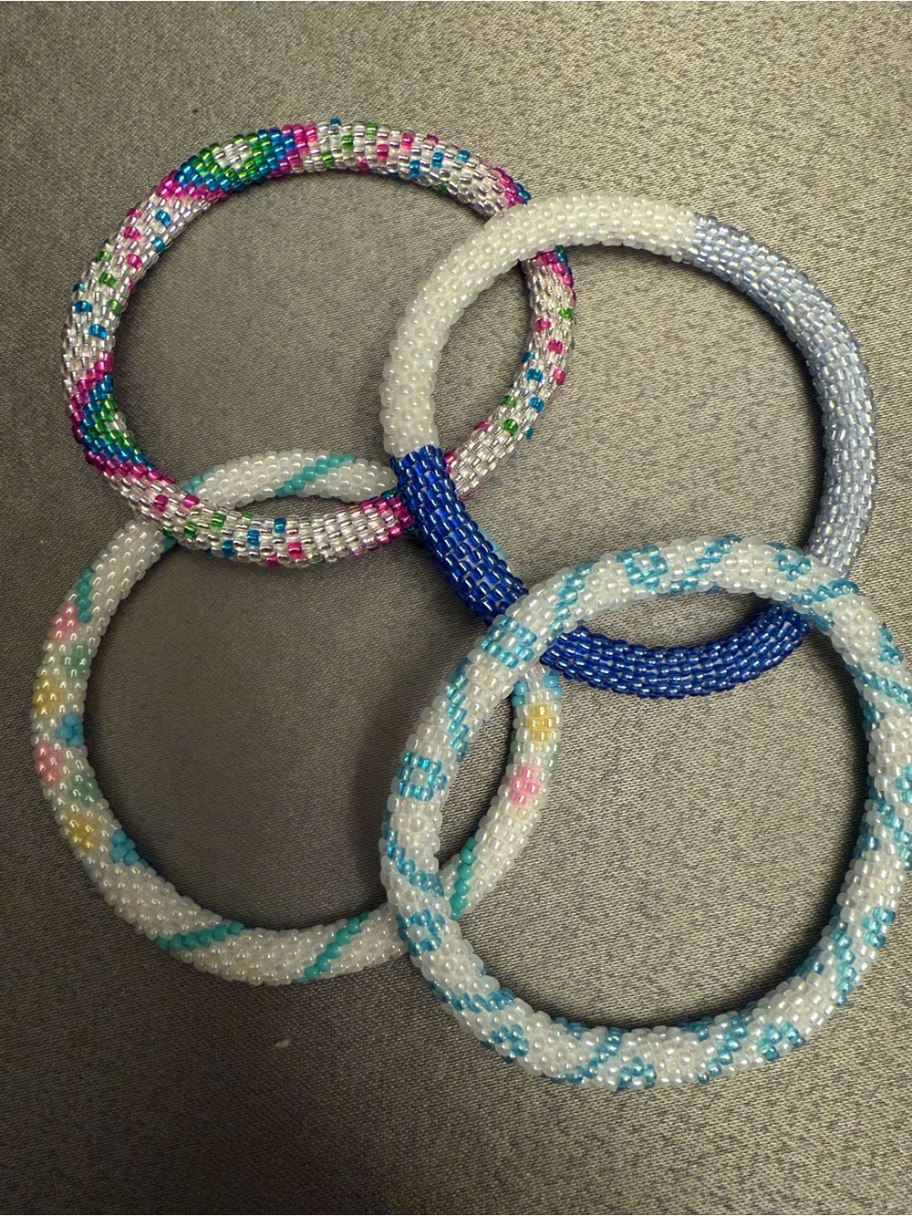 NWOT Sashka Beaded Bracelet Set - mixed lot of 4